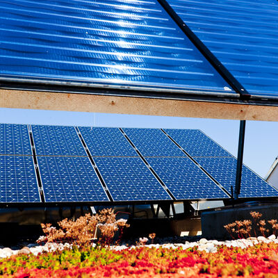GWS-Projekt: Studentenwohnheim Moserhofgasse mit Solaranlage am Dach.
