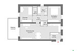 Gleinstätten 361 bis 363 - Neubauprojekt mit 20 geförderte Mietwohnungen mit Kaufoption (Mietkaufwohnungen) - GWS Wohnungen - Wohnungstyp 04 - 3-Zimmer-Wohnung - Grundriss