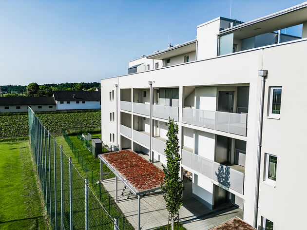 Premstätten, Hauptstraße 161a bis 161c - Eigentumswohnungen, Mietwohnungen mit Kaufoption (Mietkaufwohnungen), Mietwohnungen der GWS - GWS-Wohnungen - Projektbild