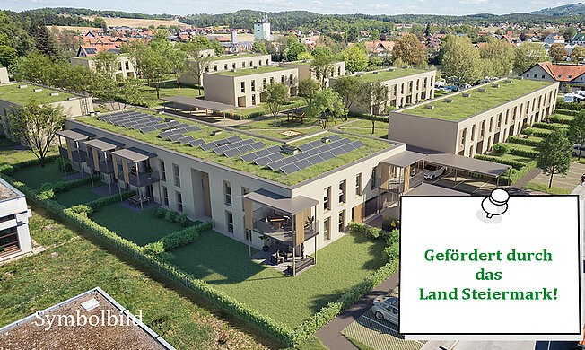 Gleinstätten 361, 362 und 363, 1. Bauabschnitt - geförderte Mietwohnungen mit Kaufoption - Neubauprojekt der GWS - Symbolbild